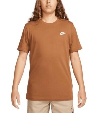 Koszulka męska Nike NSW Club Tee brązowa AR4997 281
