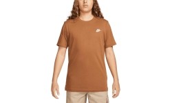 Koszulka męska Nike NSW Club Tee brązowa AR4997 281