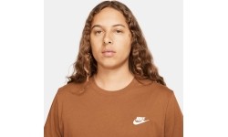 Koszulka męska Nike NSW Club Tee brązowa AR4997 281