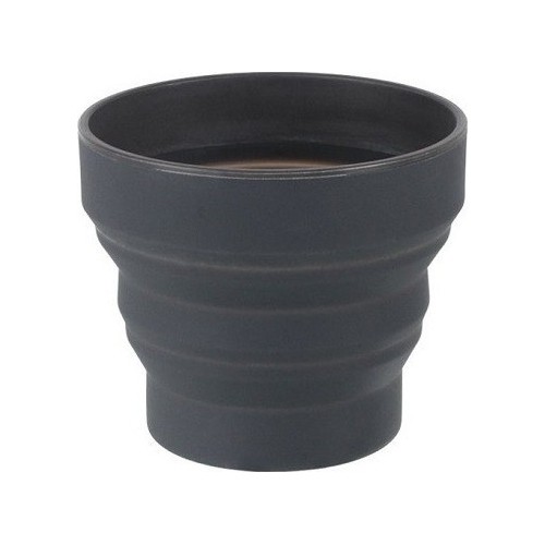 Lifeventure Silicone Ellipse FlexiMug - Tamsiai pilka