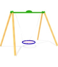 Huśtawka na plac zabaw GU-2009, drewniana