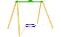 Huśtawka na plac zabaw GU-2009, drewniana