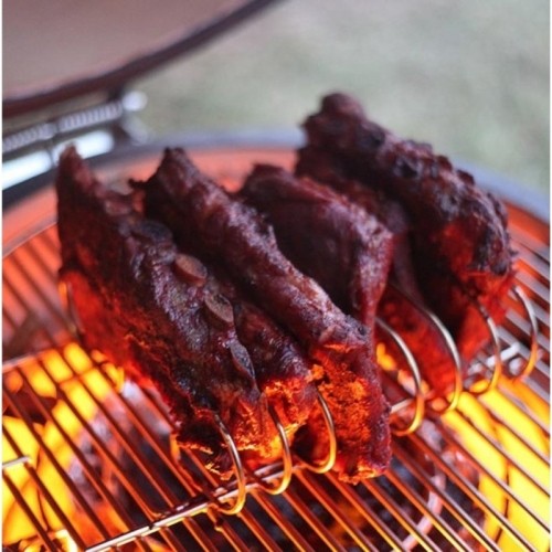 Uchwyt na żeberka ze stali nierdzewnej Kamado Joe