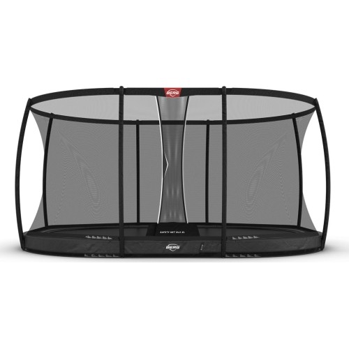 BERG Grand Elite InGround 520 szary + siatka zabezpieczająca DLX XL