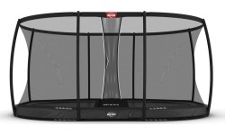BERG Grand Elite InGround 520 szary + siatka zabezpieczająca DLX XL