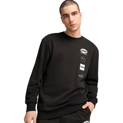 Bluza męska Puma Power Graphic Crew, czarna 682751 01