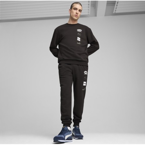 Bluza męska Puma Power Graphic Crew, czarna 682751 01