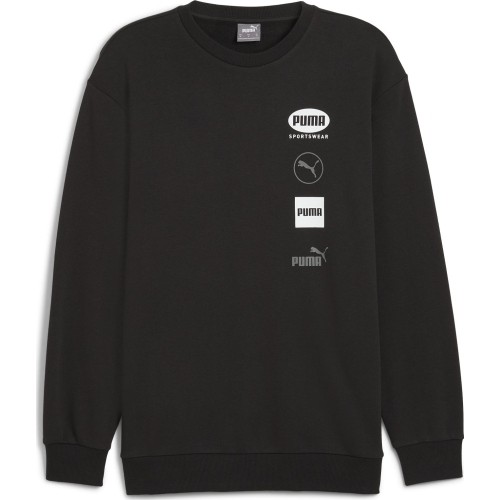 Bluza męska Puma Power Graphic Crew, czarna 682751 01