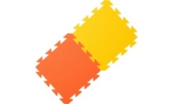 Piankowa wykładzina Puzzle podłogowe treningowe YATE - żółto-pomarańczowa, 29x29x1,2 cm