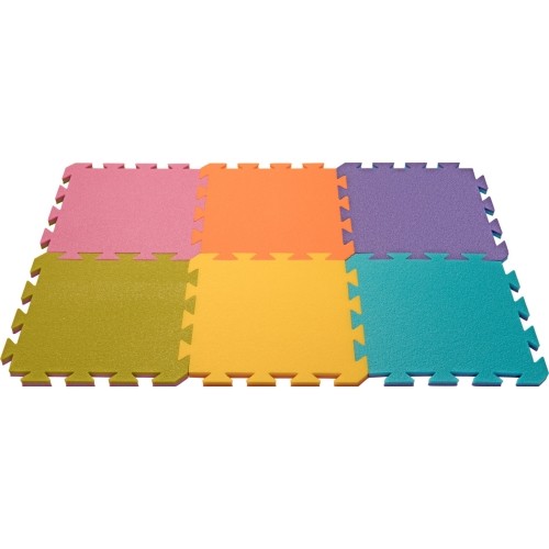 Piankowa wykładzina Puzzle podłogowe treningowe YATE - żółto-pomarańczowa, 29x29x1,2 cm