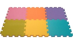 Piankowa wykładzina Puzzle podłogowe treningowe YATE - żółto-pomarańczowa, 29x29x1,2 cm