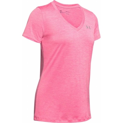 Damska koszulka Under Armour Tech SSV Twist - Lipstick