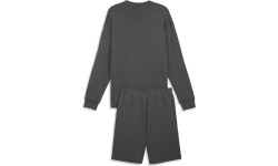 Puma Sportinis Kostiumas Vyrams Relaxed Sweat Grey 673308 80