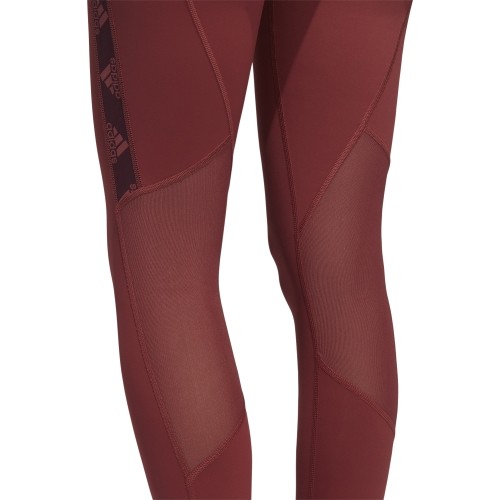 Legginsy damskie Adidas Ask Bos T bordowe GC8178