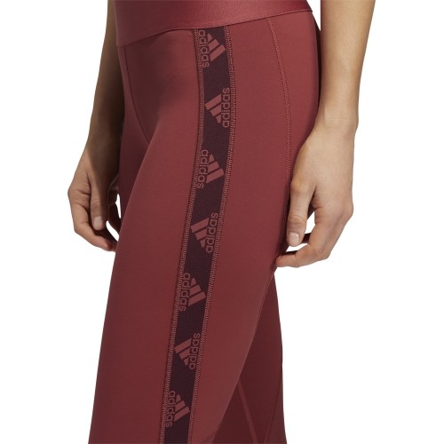 Legginsy damskie Adidas Ask Bos T bordowe GC8178
