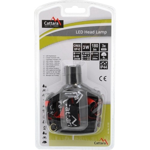 Latarka czołowa LED Cattara Zoom 180 lm