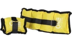 Ciężarki na nadgarstki One Fitness, WW01, Żółte - 2 x 0,7 kg