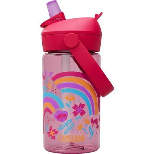 Bidon Thrive Flip Straw Kids 0,4 l Rainbow Floral