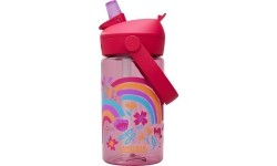 Bidon Thrive Flip Straw Kids 0,4 l Rainbow Floral