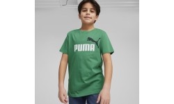 Puma Marškinėliai Paaugliams Ess+ 2 Col Logo Tee Green 586985 76
