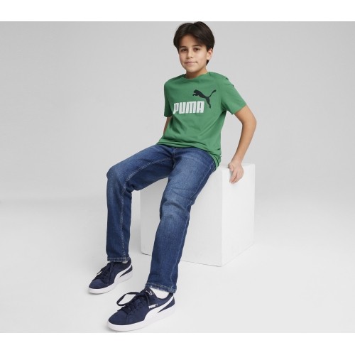 Puma Marškinėliai Paaugliams Ess+ 2 Col Logo Tee Green 586985 76