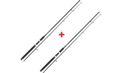 Wędka karpiowa NGT Carp Stalker 8ft/2-częściowa, czarna 1+1 GRATIS!