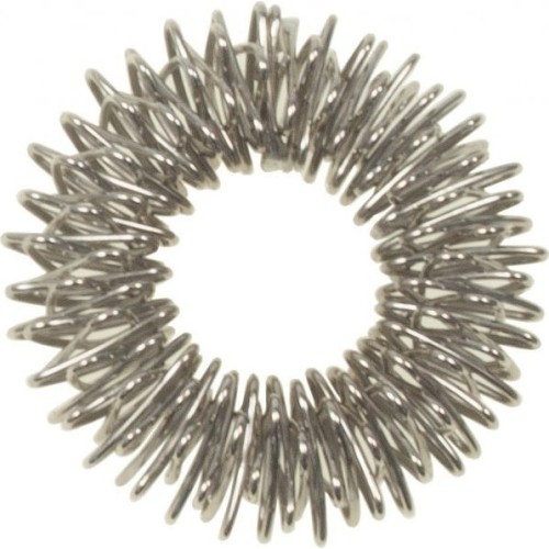 Pierścień akupresurowy do masażu SU JOK, srebrny