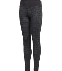 Adidas YG TR Brand Tights legginsy młodzieżowe Black DJ1089