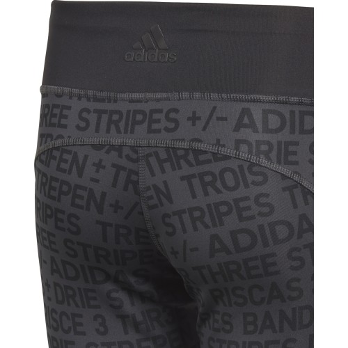 Adidas YG TR Brand Tights legginsy młodzieżowe Black DJ1089