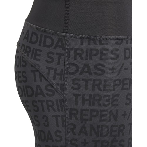 Adidas YG TR Brand Tights legginsy młodzieżowe Black DJ1089