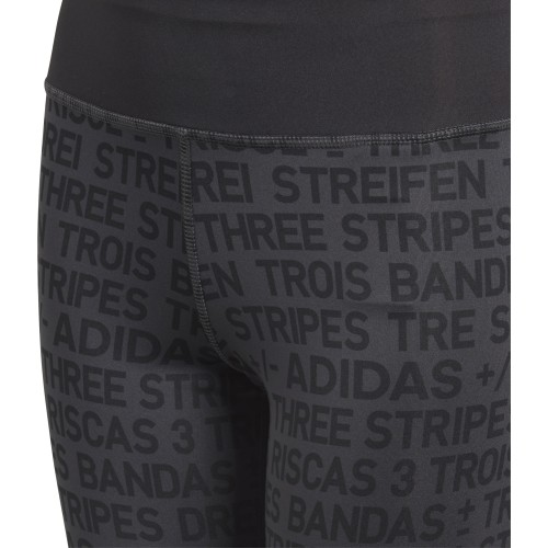 Adidas YG TR Brand Tights legginsy młodzieżowe Black DJ1089