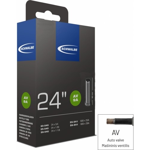 Dętka Schwalbe 24x1.00 AV9A 40 mm