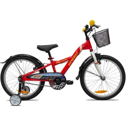 Rower dziecięcy 4KIDS Speed 20" 1G, rozmiar 10" (25,5 cm), czerwony