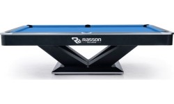 Stół bilardowy, Pool, Rasson Victory II Plus, czarny, 8 stóp, Simonis 760 niebieskozielony