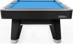 Stół bilardowy Pool Mr-Sung ACURRA by Rasson, 9 ft, matowy czarny (Strong Black), Simonis 760 gelbgrün
