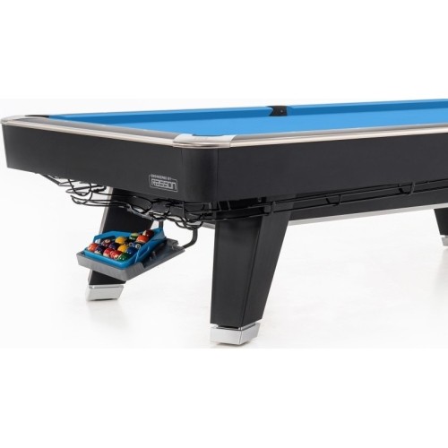 Stół bilardowy, Pool, Mr-Sung ACURRA by Rasson, 9 ft., matowo-czarny (Strong Black), Simonis 760 gelbgrün