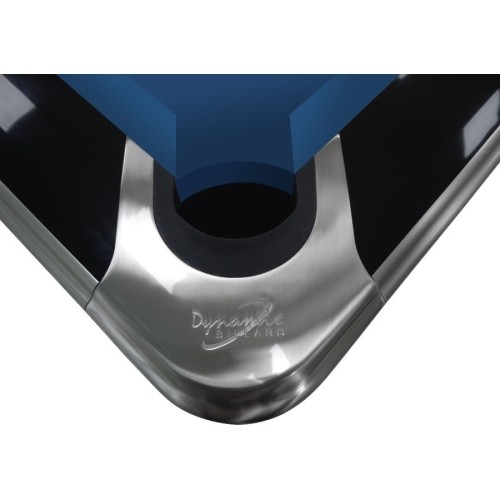 Stół bilardowy, Pool, Dynamic IV, czarny błyszczący, 8 stóp, Simonis 760 niebieskozielony