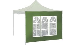 Ścianki boczne do pawilonu WINDOW 2x3 m 420D zielone wodoodporne