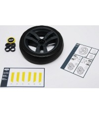 Koło Berg, szaro-czarne, 9x2, powłoka żółta