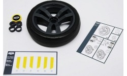 Koło Berg, szaro-czarne, 9x2, powłoka żółta