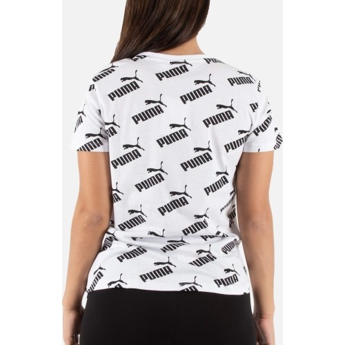 Puma Palaidinė Amplified Aop Tee White