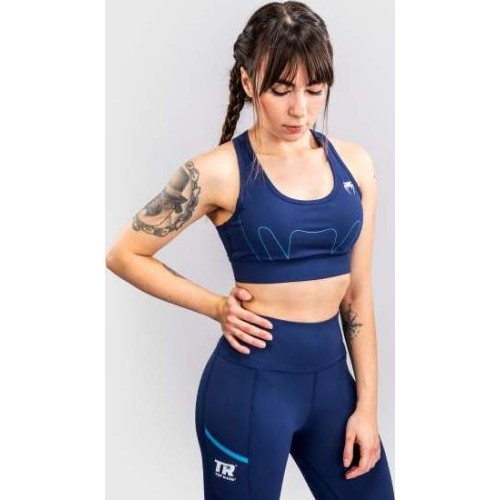Oryginalny damski biustonosz sportowy Venum X Top Rank - granatowy