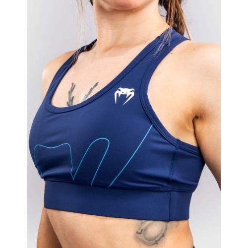 Oryginalny damski biustonosz sportowy Venum X Top Rank - granatowy
