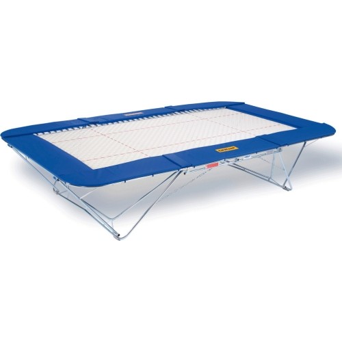 Trampolina Grand Master, mata 45 x 45 mm, podnoszone stojaki na rolkach „Safe & Comfort”