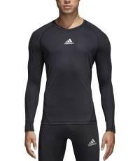 Adidas koszulka piłkarska Alphaskin Sport LS Black CW9486