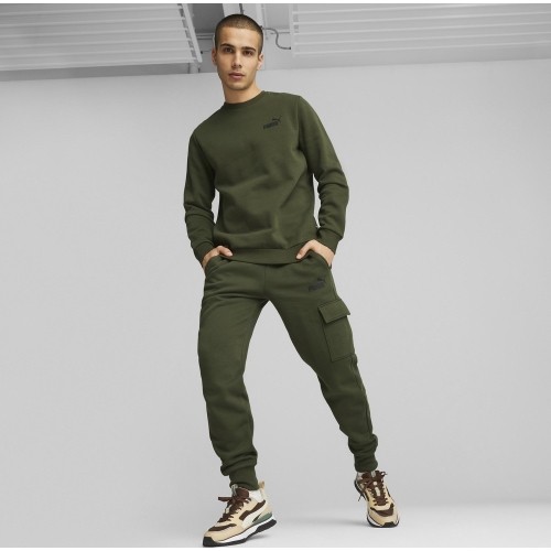 Bluza męska Puma Ess Small Logo Crew Fl Green 586683 31
