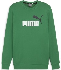 Bluza męska Puma Ess+ 2 Col Big Logo zielona 586763 86