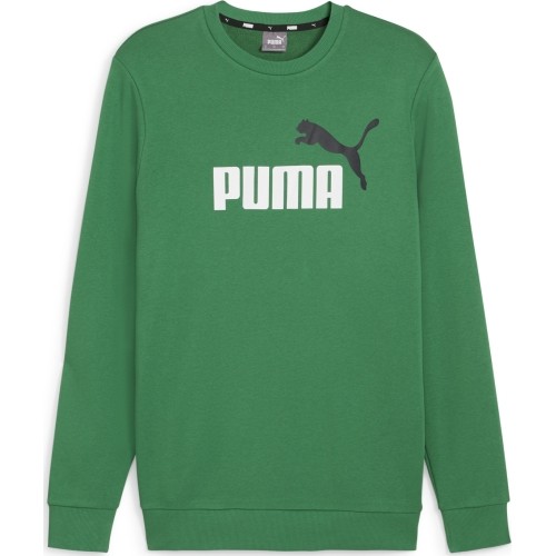 Bluza męska Puma Ess+ 2 Col Big Logo zielona 586763 86
