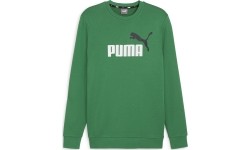Bluza męska Puma Ess+ 2 Col Big Logo zielona 586763 86