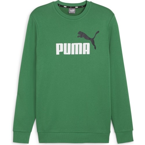 Bluza męska Puma Ess+ 2 Col Big Logo zielona 586763 86